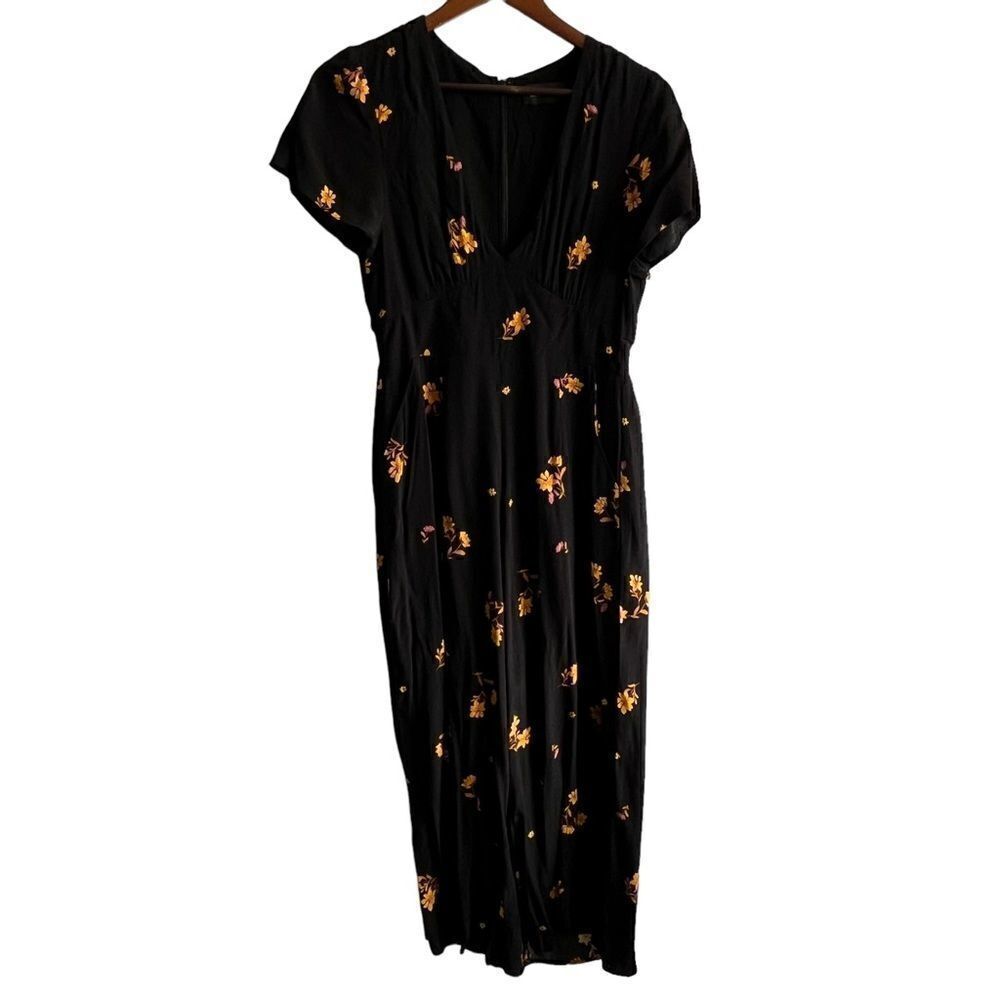 MinkPink Black Floral Jumpsuit